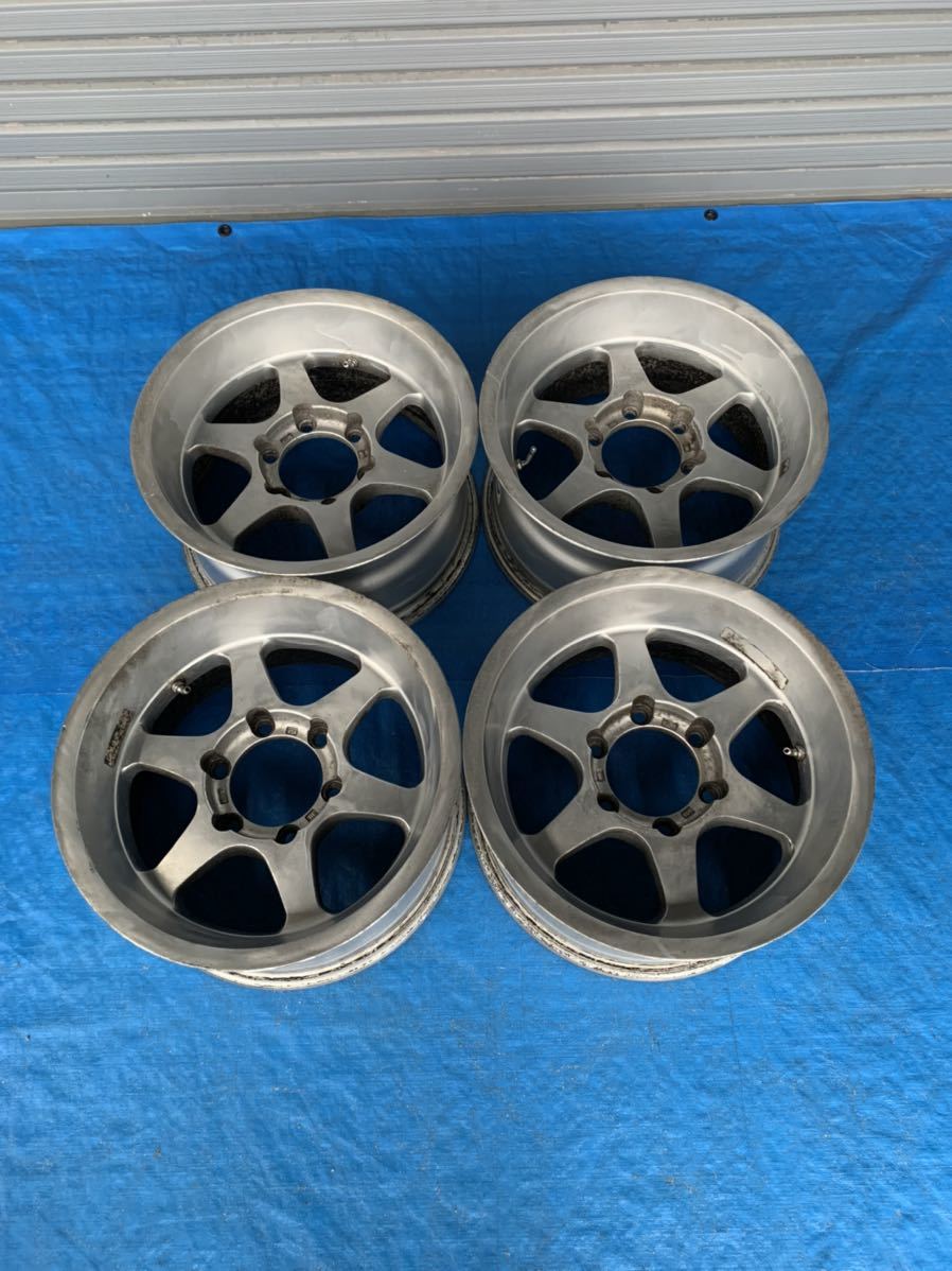 ENKEI 16インチ 8J6穴PCD139.7 オフセット0 深リム アルミホイール4本