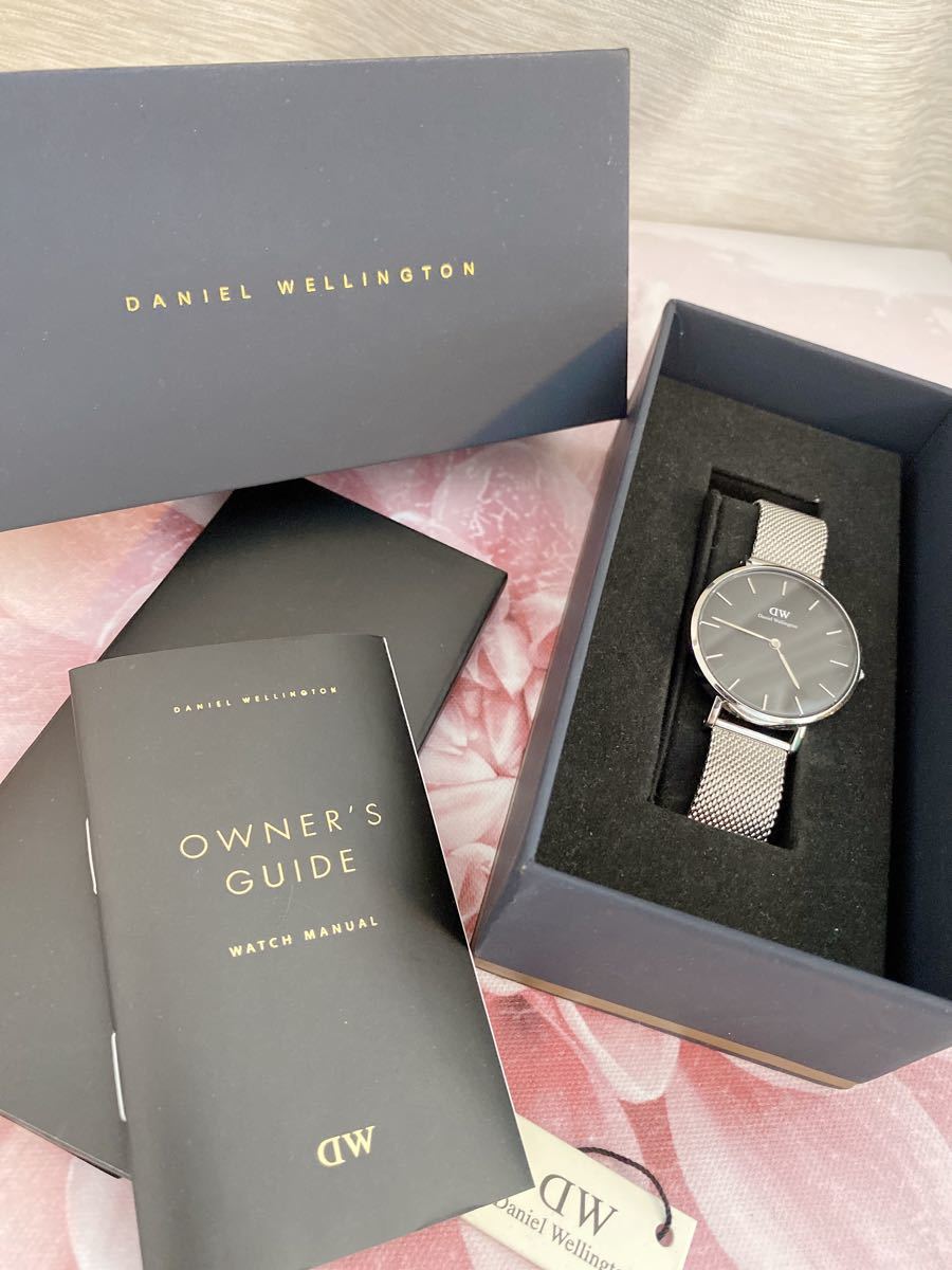 【最終値下げ】Daniel Wellington 腕時計 シルバー 文字盤ブラック