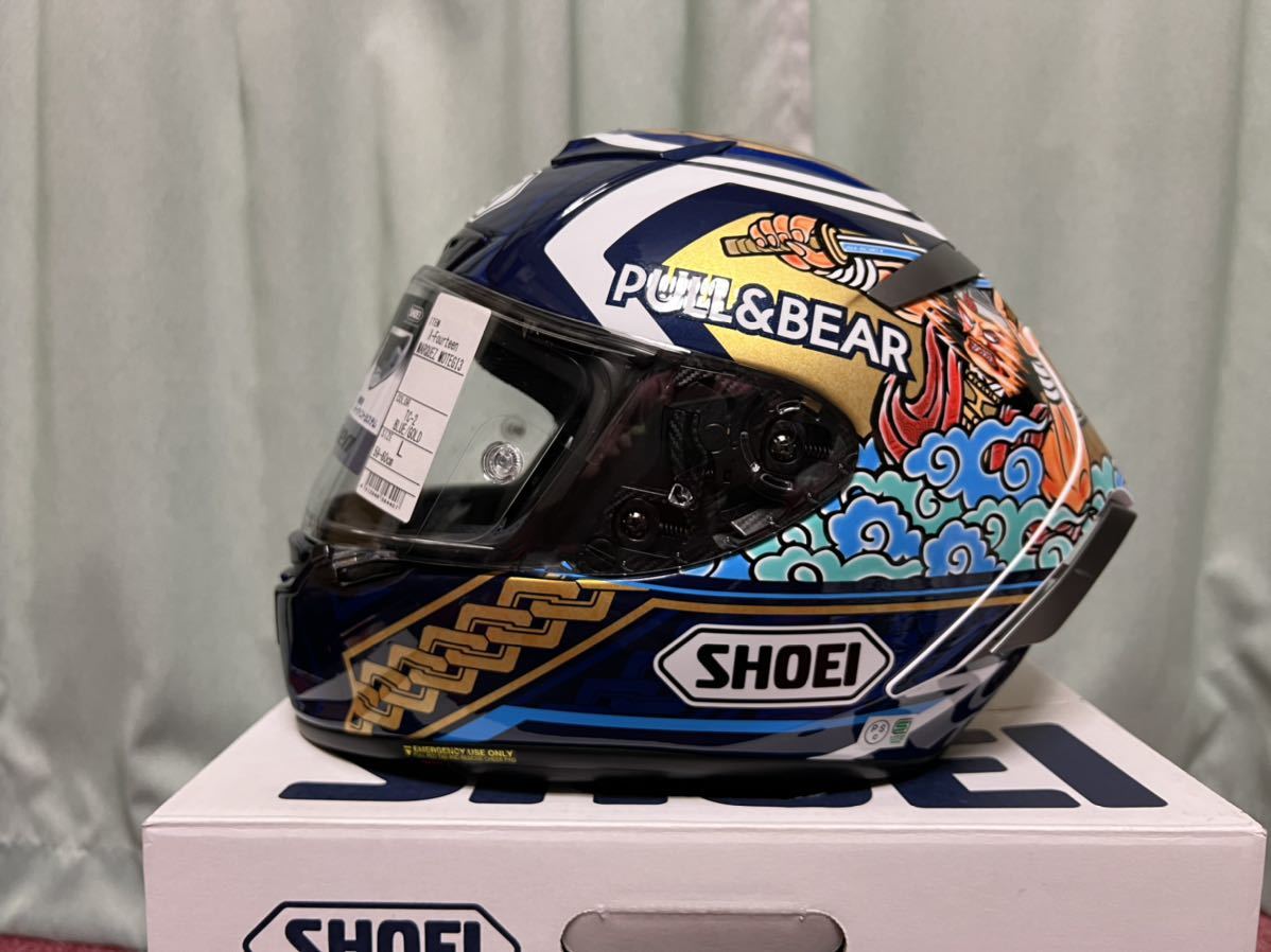 SHOEI X-Fourteen MARQUEZ MOTEGI3 Lサイズ 新品未使用 shuma.mx