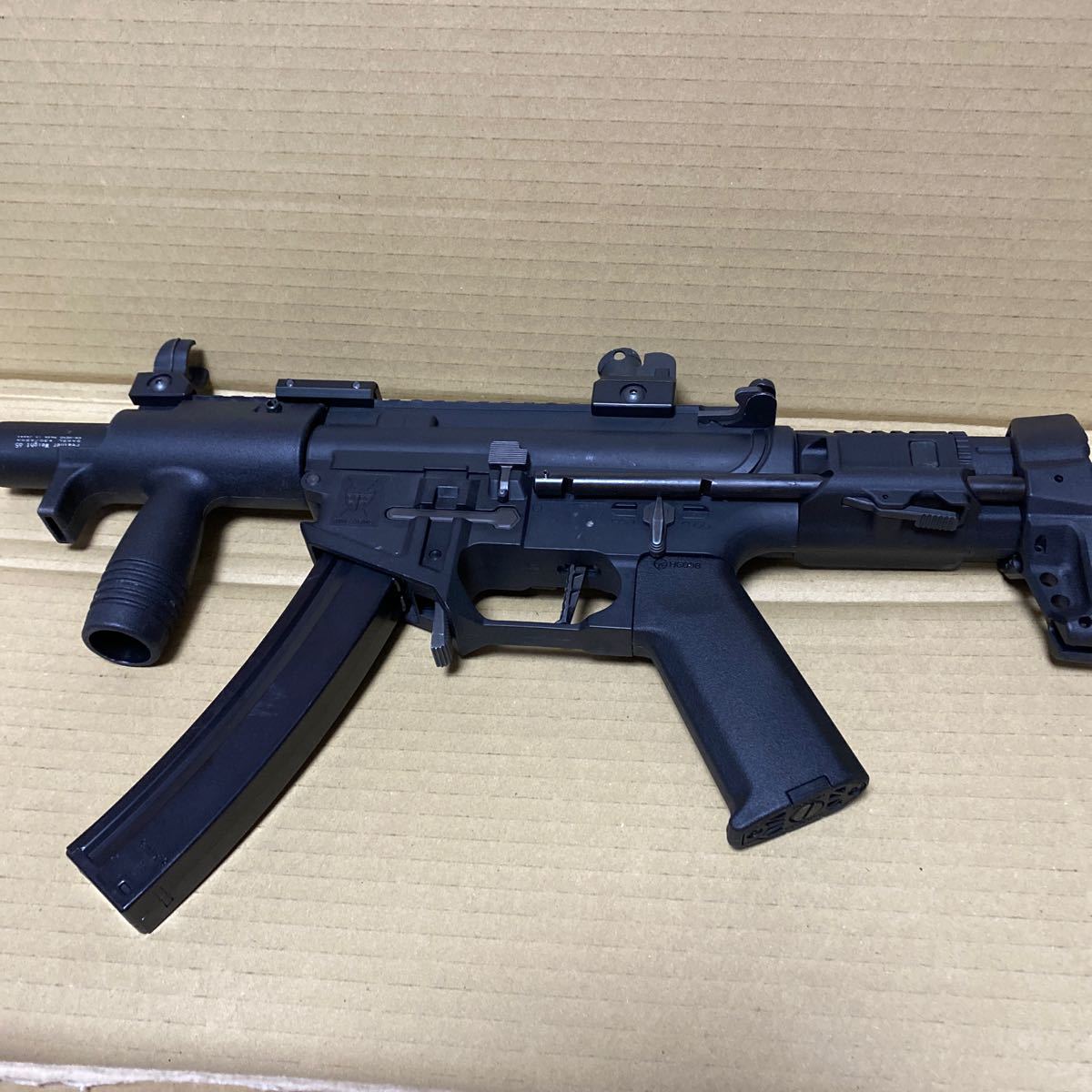 mp5風カスタムm4電動ガン　kingarms pdw9ベース　サイレンサーなし