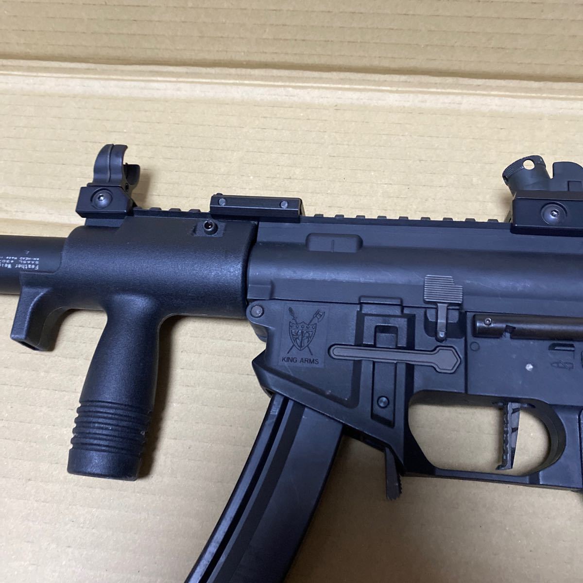 mp5風カスタムm4電動ガン　kingarms pdw9ベース　サイレンサーなし