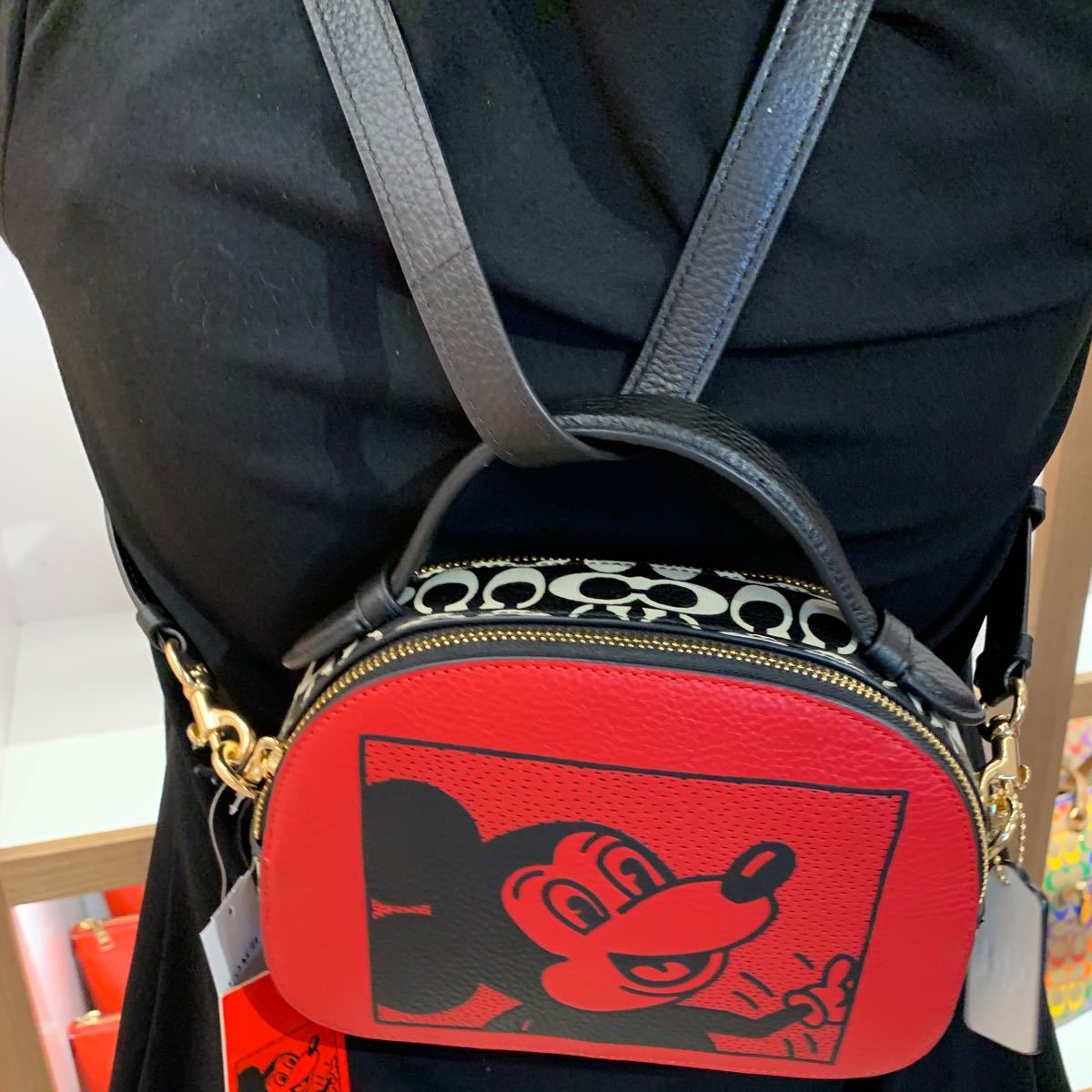 コーチ COACH ショルダーバッグ ミッキー ディズニー キースヘリング