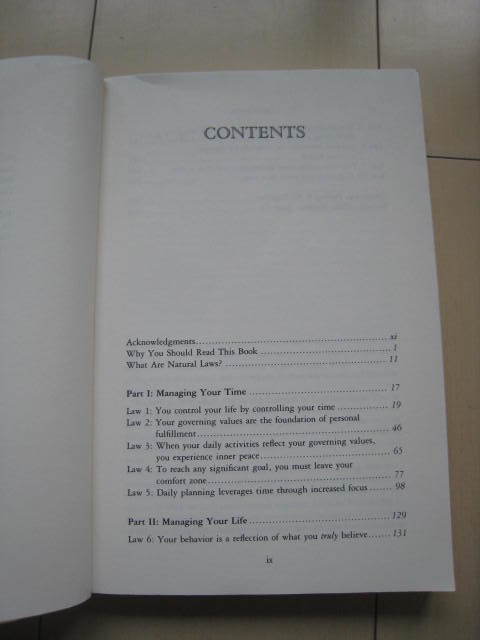 A128 即決★洋書 THE 10 NATURAL LAWS OF SUCCESSFUL TIME AND LIFE MANAGEMENT/HYRUM W.SMITH_画像8