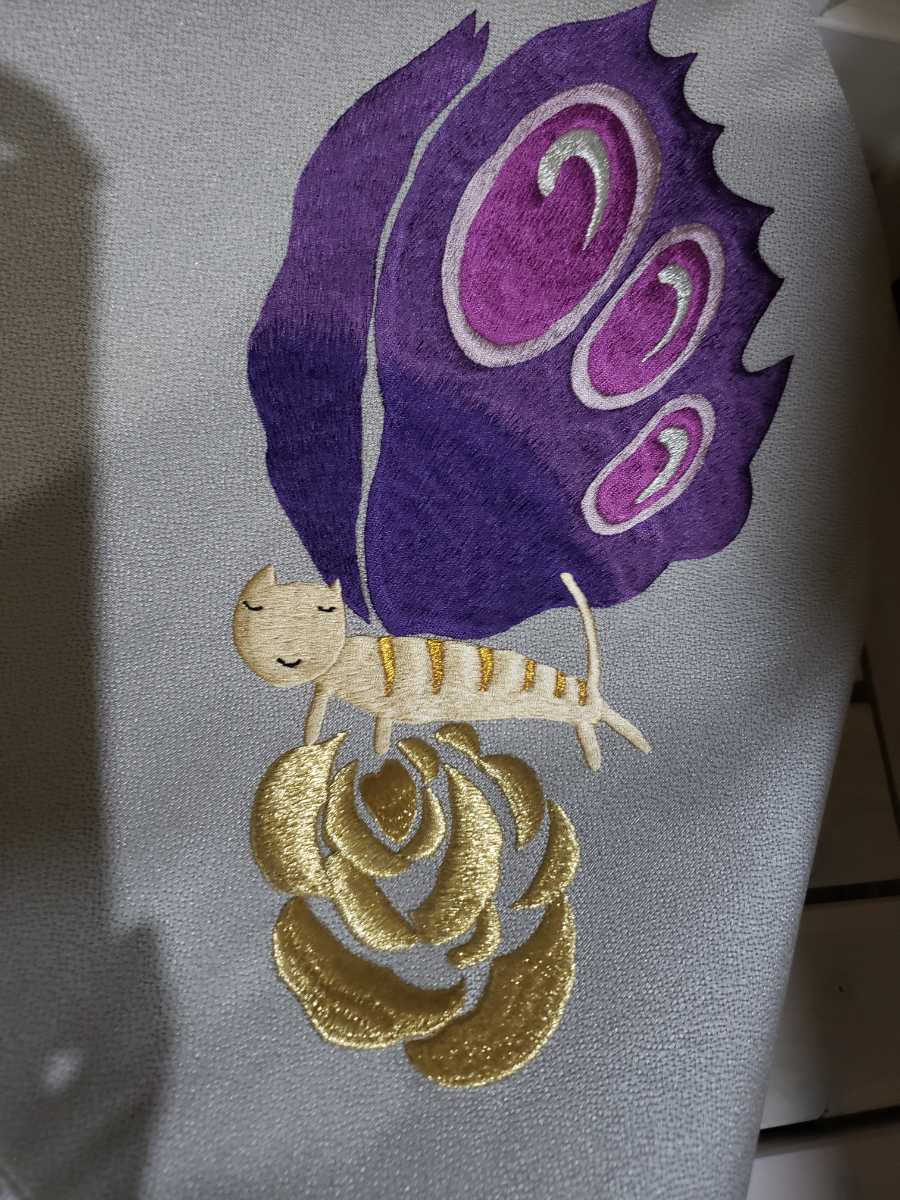 TSUMORI CHISATO ツモリチサト 名古屋帯 一重太鼓袋帯 蝶 薔薇 刺繍