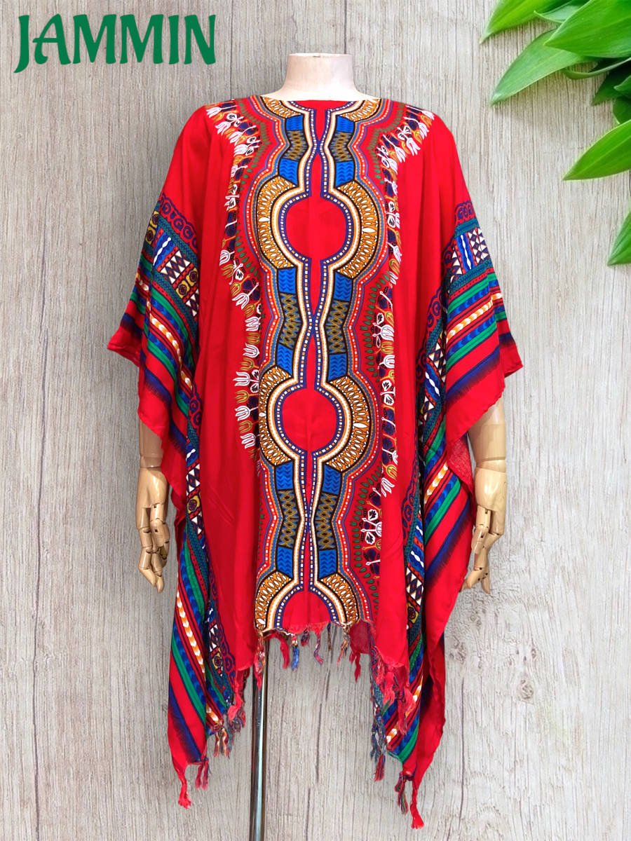 正規販売店】 エスニックトップス アフリカン アフリカ ダシキ オーバーサイズ 民族衣装
