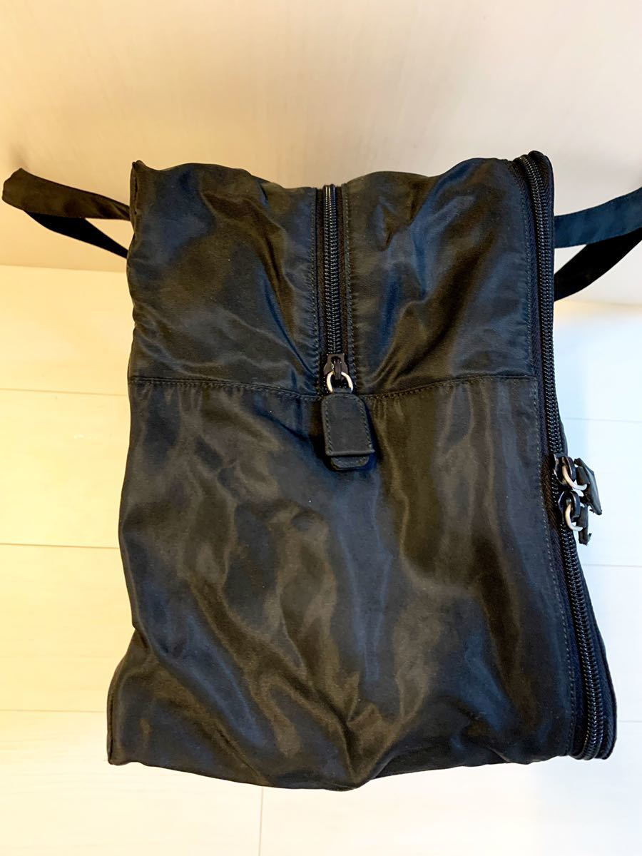 良品 PRADA プラダ 大きめトートバッグ ボストンバッグ ナイロン 黒