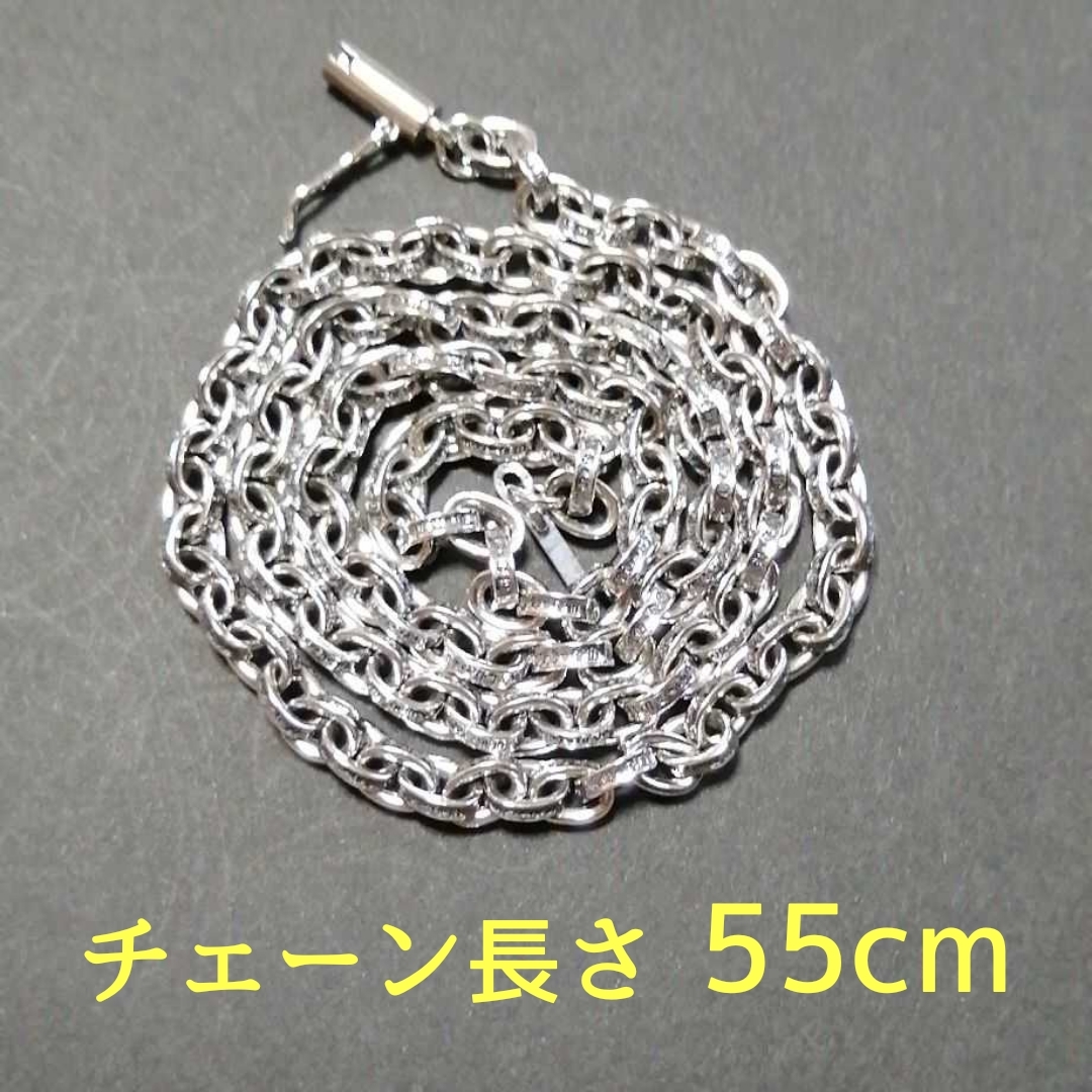 S24ロールチェーン3.0mm60cm シルバーネックレス-