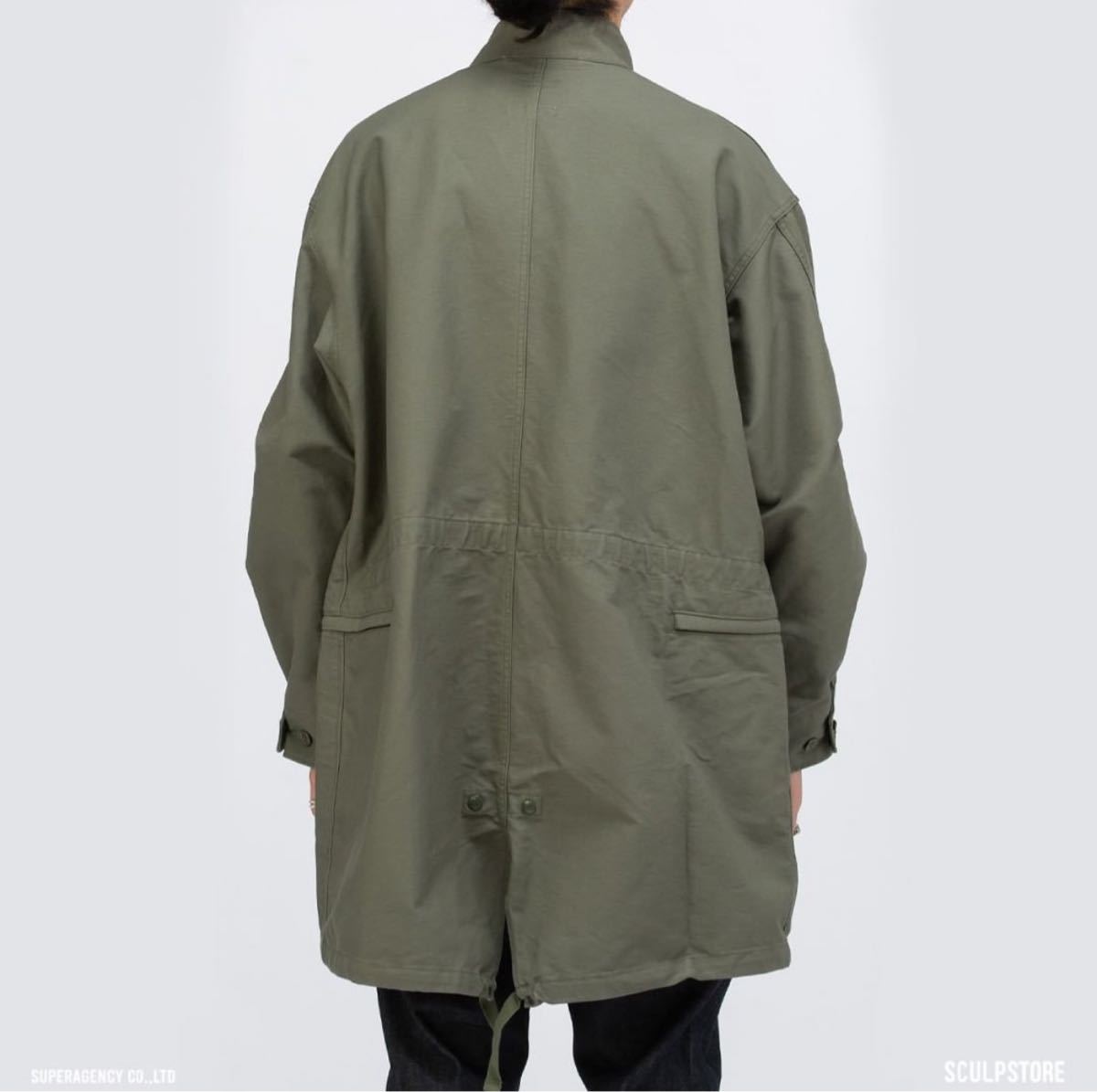 [ ultra rare Sculp special order ultimate beautiful goods ]Engineered Garments M65 Parka Olive Cotton Double Cloth S 2021 F/W engineered garment Mod's Coat 