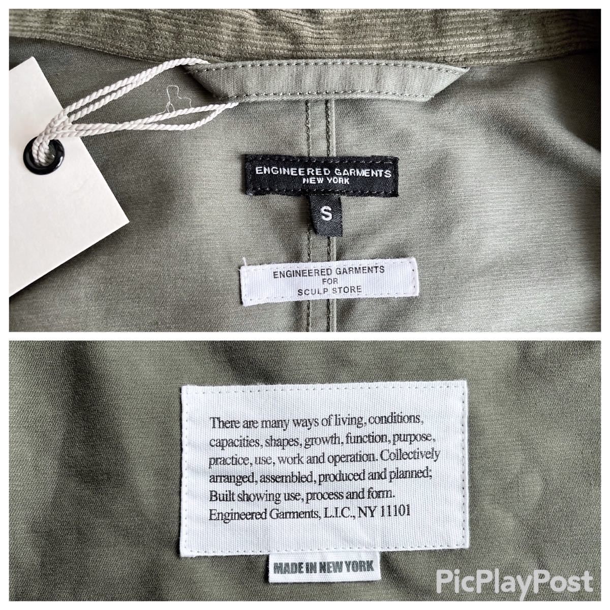 [ ultra rare Sculp special order ultimate beautiful goods ]Engineered Garments M65 Parka Olive Cotton Double Cloth S 2021 F/W engineered garment Mod's Coat 