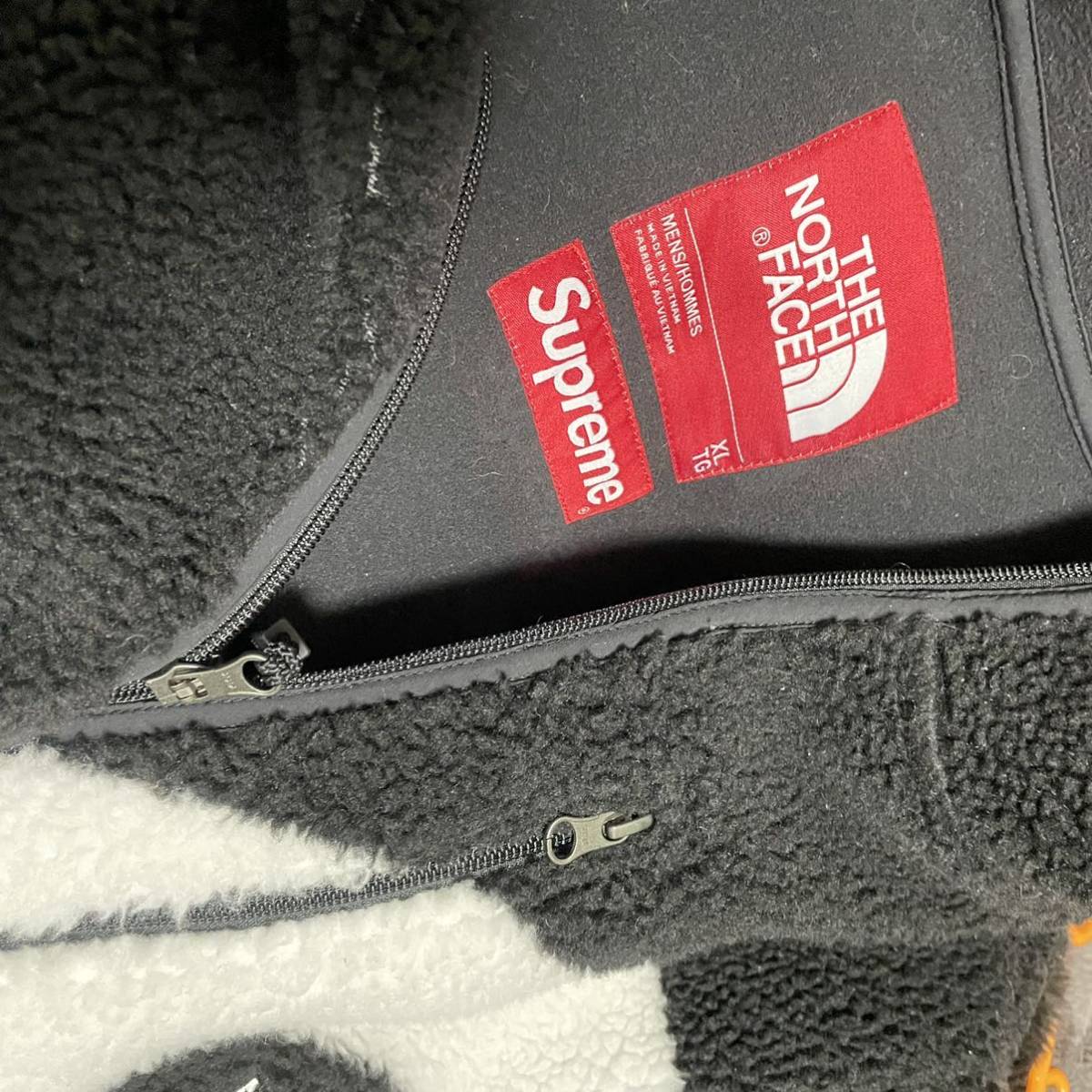 Supreme / The North Face S Logo Hooded Fleece Jacket Black