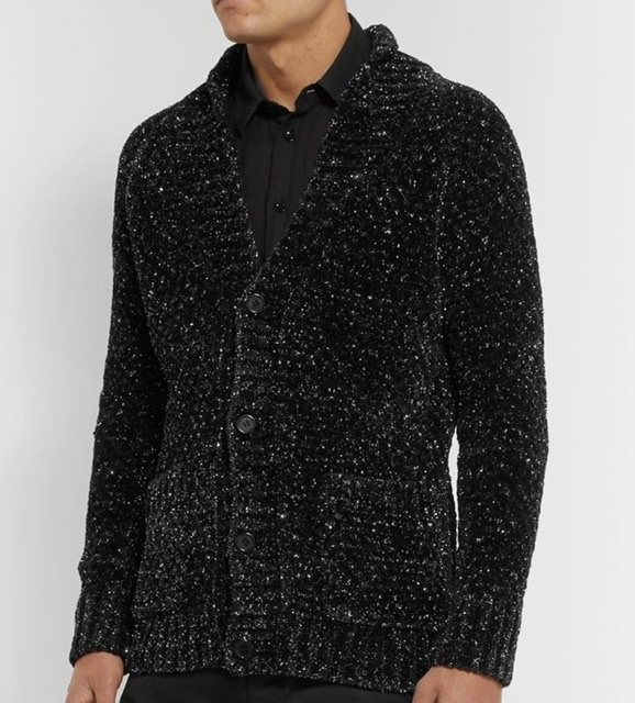 [ new goods ]SAINT LAURENT sun rolan g Ritter shawl color cardigan Size : XL