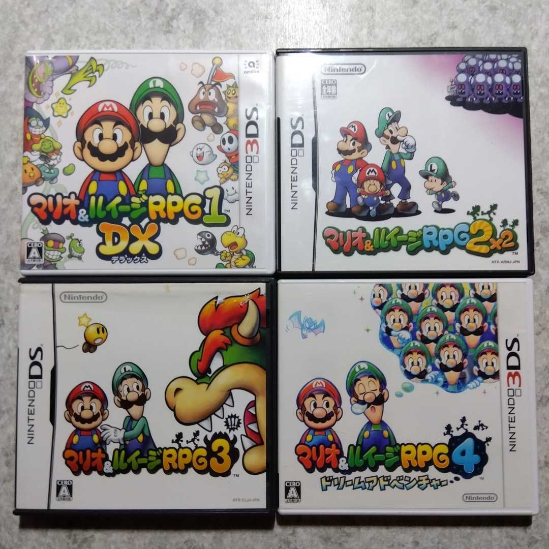 ヤフオク! - DS 3DS マリオ&ルイージRPG 4本セット
