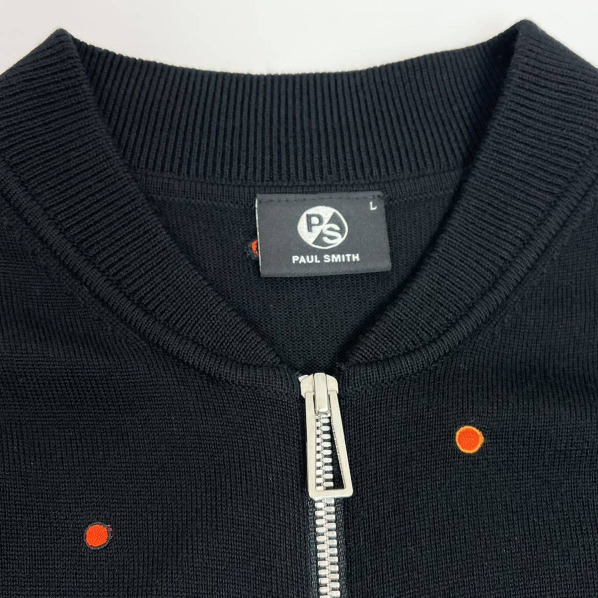 PS Paul Smith ポールスミス DOT EMBROIDERED ドット刺繍 ジップ PS Paul Smith ポールスミス DOT EMBROIDERED ドット刺繍 ジップ