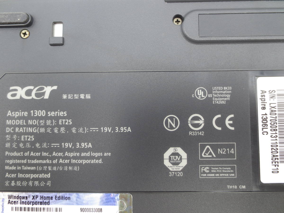 l[ Junk ]Acer ноутбук Aspire 1300 series Aspire 1306LC ET2S Acer 