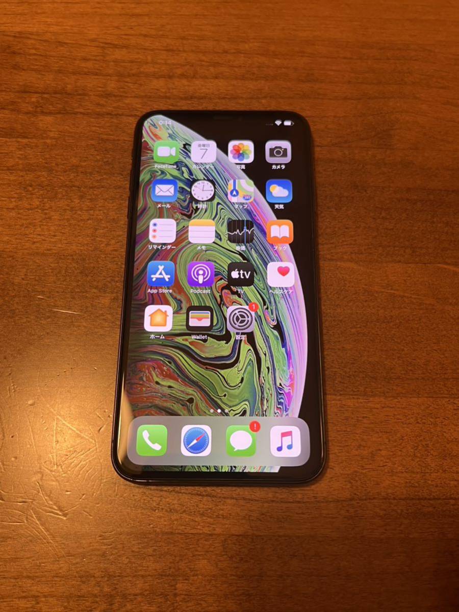 iPhone XsMax Space Gray 64GB SIMフリー 新品同様-