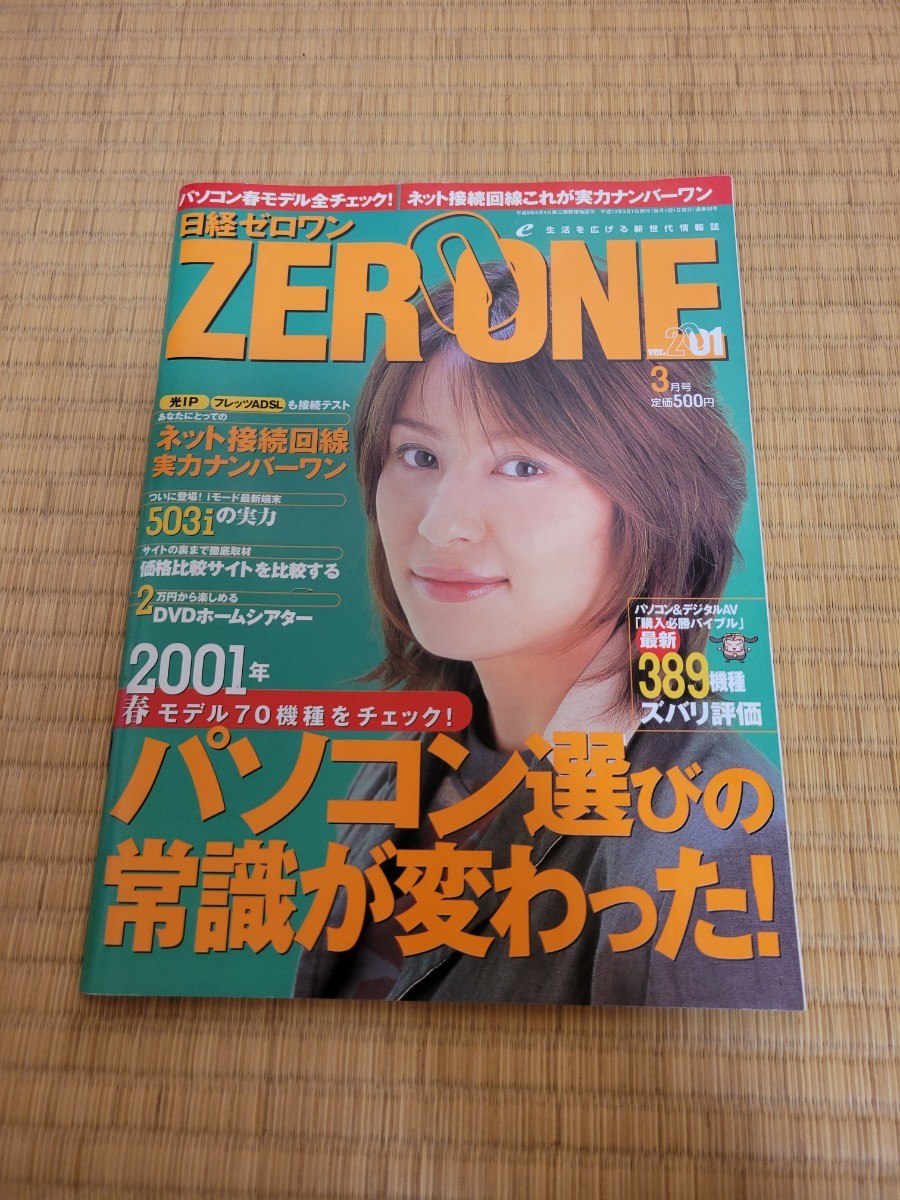 日経ゼロワン ZEROONE 2001年3月号 表紙：水野美紀