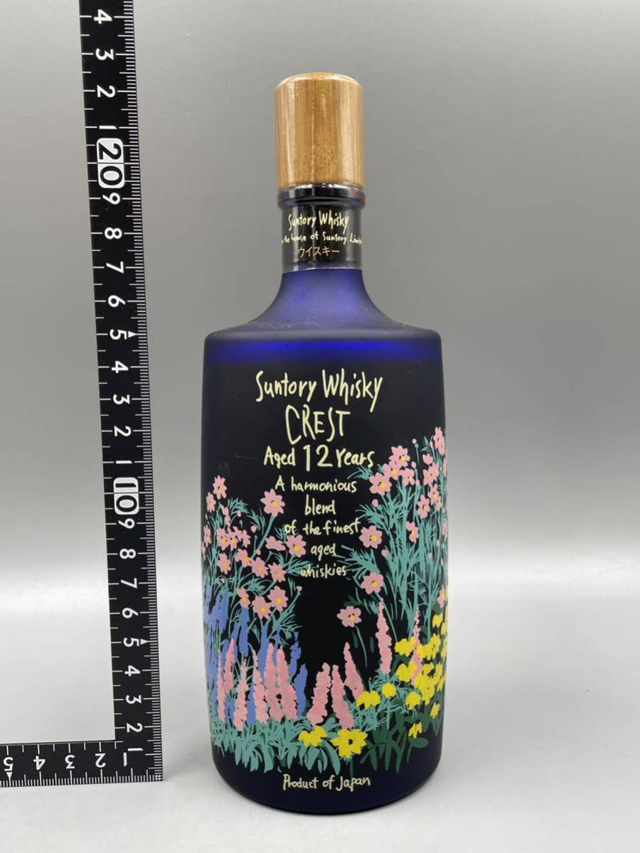 日本売り出し 希少・美品! サントリー クレスト12年「秋の花」ボトル