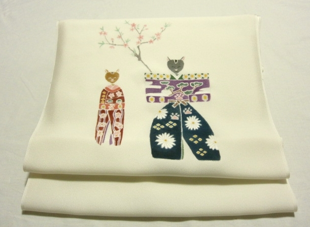 一番の贈り物浴衣/水着大人気新品 【 】丹後ちりめん正絹◇総手描き友禅染め◇九寸名古屋帯地