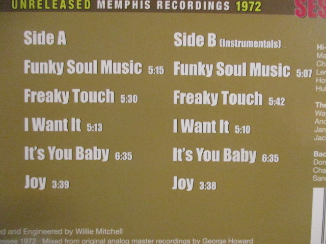 ★ Gene Anderson ： The Hi-Rhythm LP ☆ (( Unreleased Memphis Recording 1972 / 落札5点で送料無料_画像3