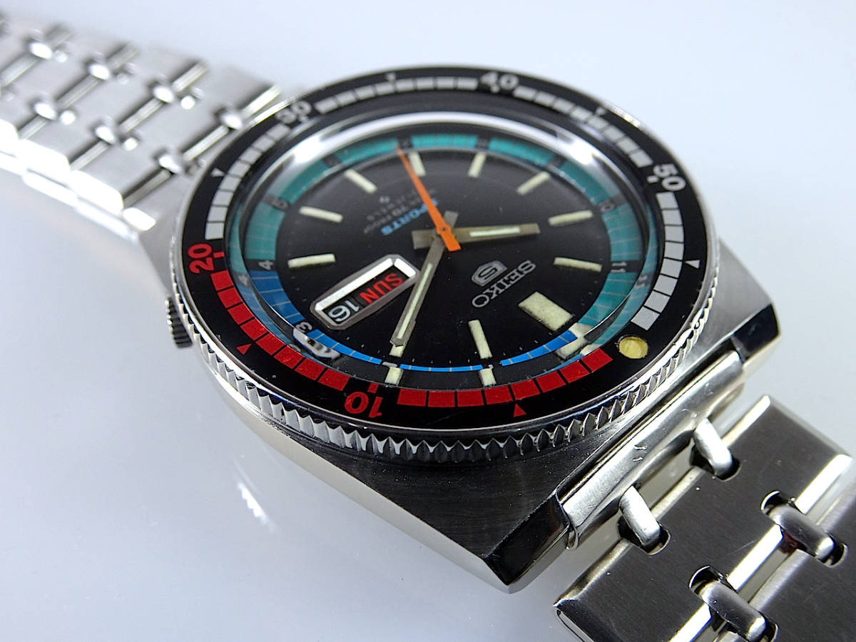 美品 OH済 1969年製 SEIKO 5スポーツ 6119-6050 レガッタタイマー 純正