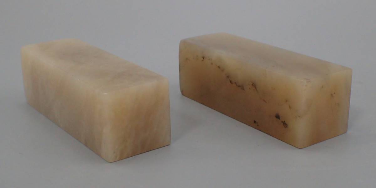 寿山石 凍石 天然石 美材 書道 篆刻 石材 印材 印章　本体サイズ6x2x1.9cm　61ｇ　６x２x２cm　61g_画像7