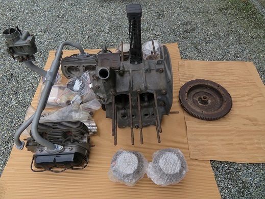 空冷VW　スタンドエンジン一式　ロングブロック　ＥＧ＃/1833035　　_画像2
