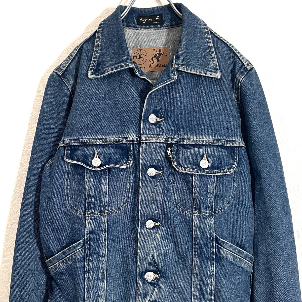 90s フランス製 agnes b jeans デニムジャケット サイズ2 90s フランス製 agnes b jeans デニムジャケット サイズ2
