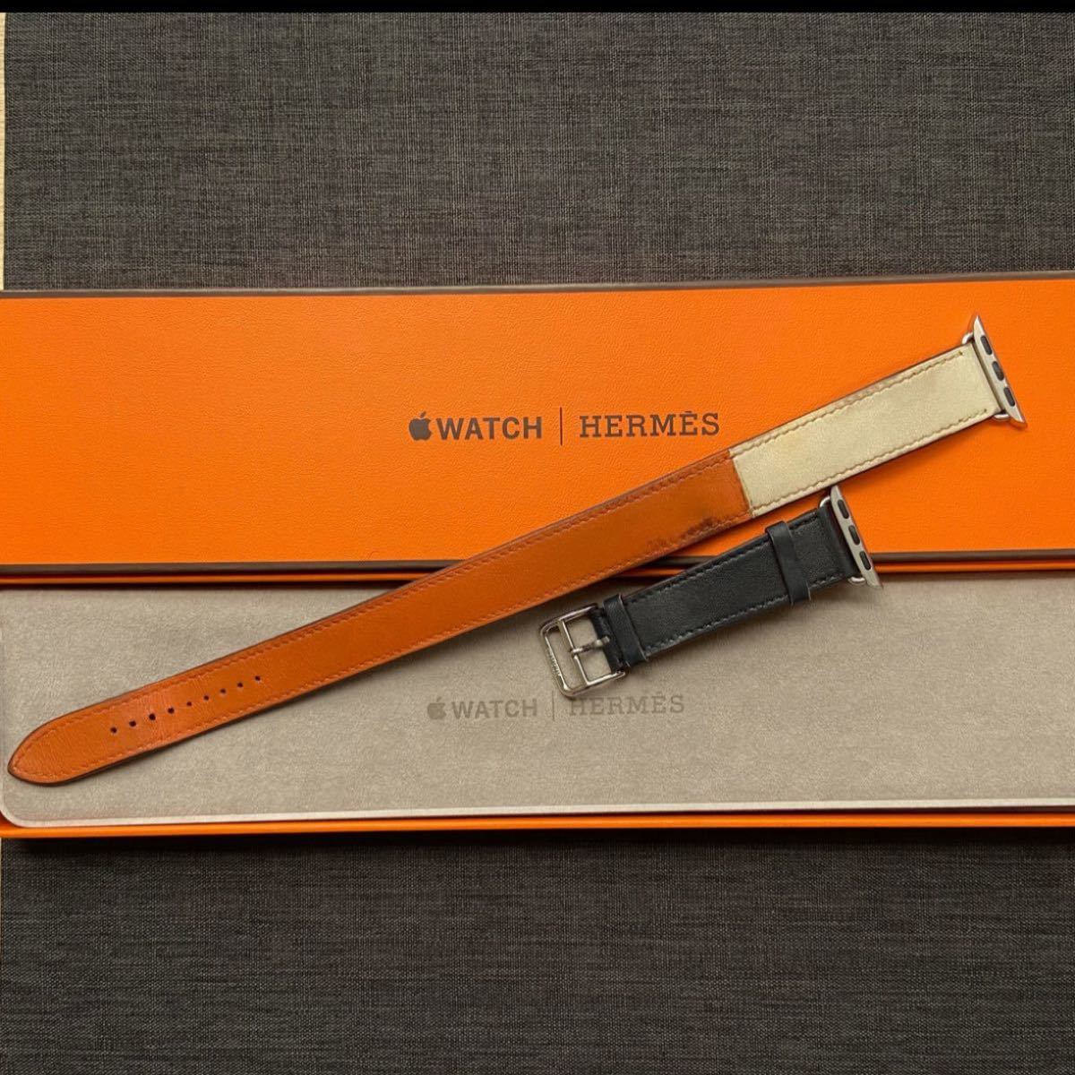 Apple Watch HERMES レザーベルト ドゥブルトゥール 腕時計