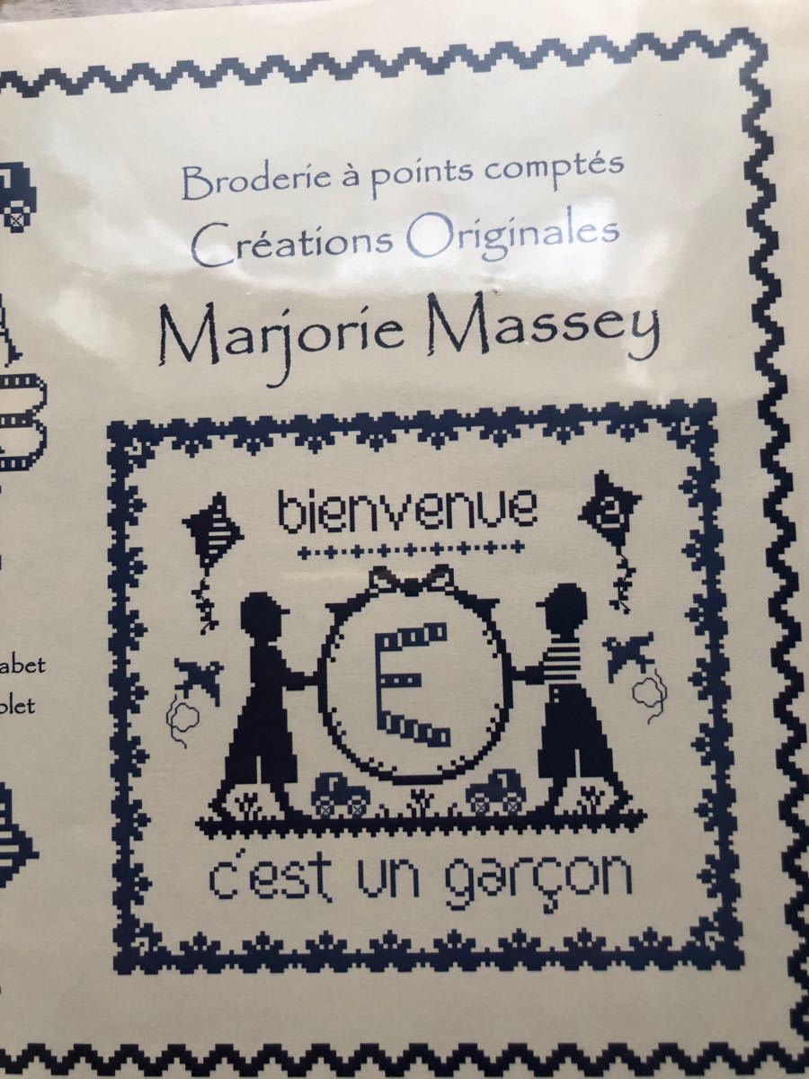 お値下げしました！　クロスステッチ図案　Marjorie Massey  男の子　