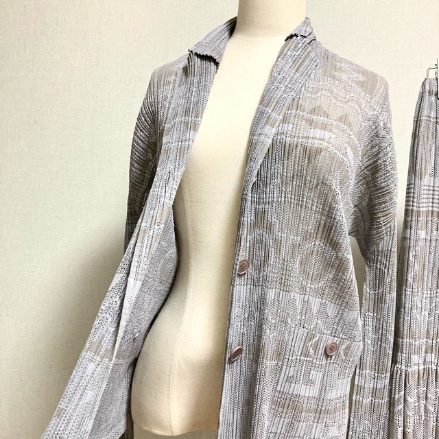apc プリーツプリーズ PLEATSPLEASE セットアップ ツーピース 3 グレー