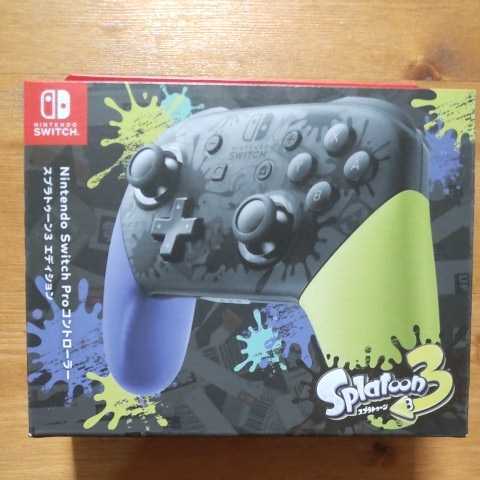 Nintendo Switch Proコントローラー スプラトゥーン3エディション 販売 純正正規 Switch スプラトゥーン3 proコントローラー 新品未開封 店舗印あり その他