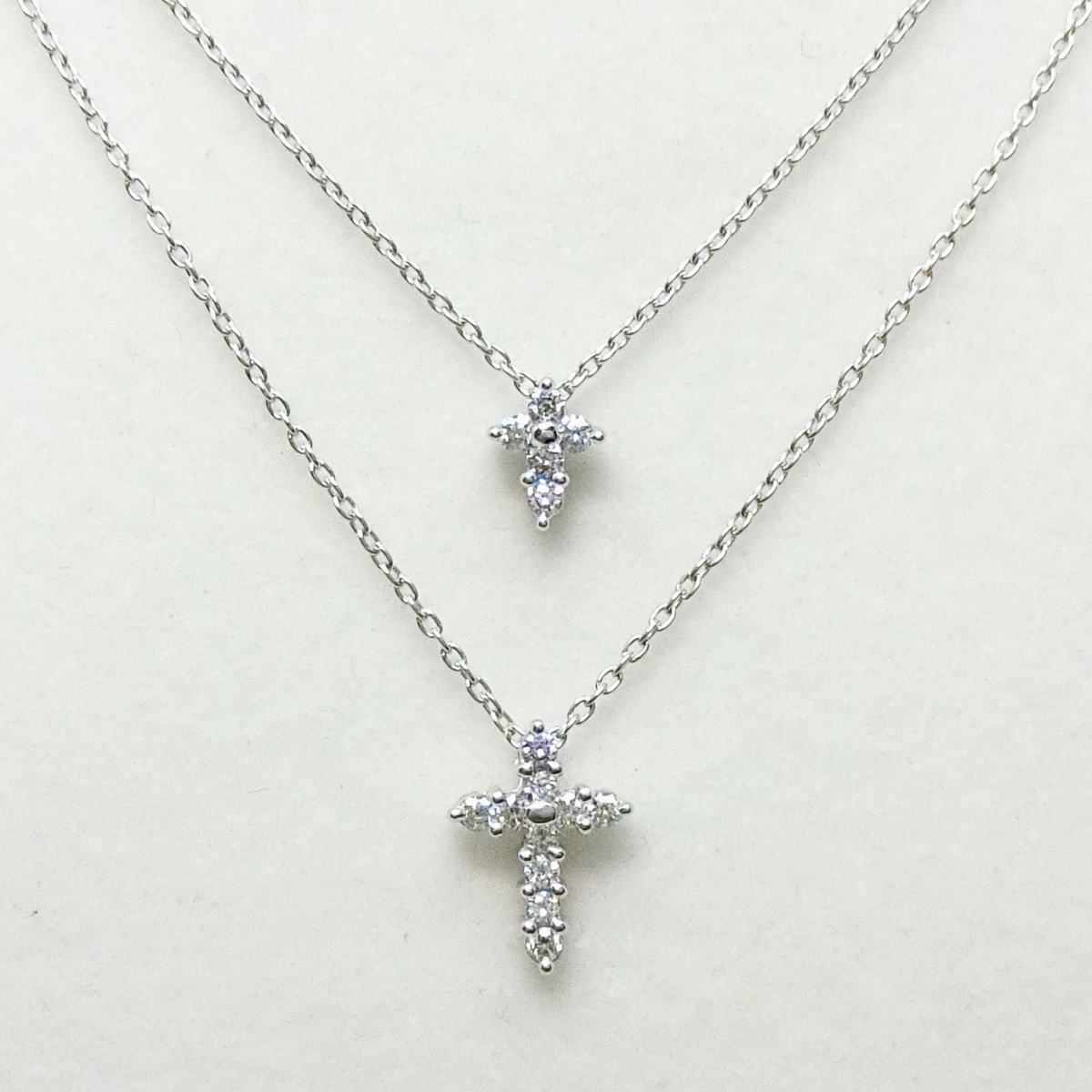 Yahoo!オークション - タサキ 田崎真珠 TASAKI K18WG 2連クロス Yahoo!オークション - タサキ 田崎真珠 TASAKI K18WG 2連クロス
