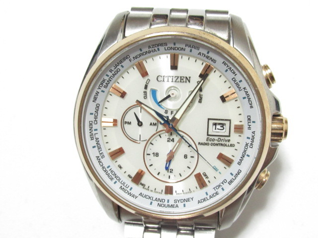 oct1 BY1107] 稼働品 CITIZEN シチズン ATTESA アテッサ H820-T021701