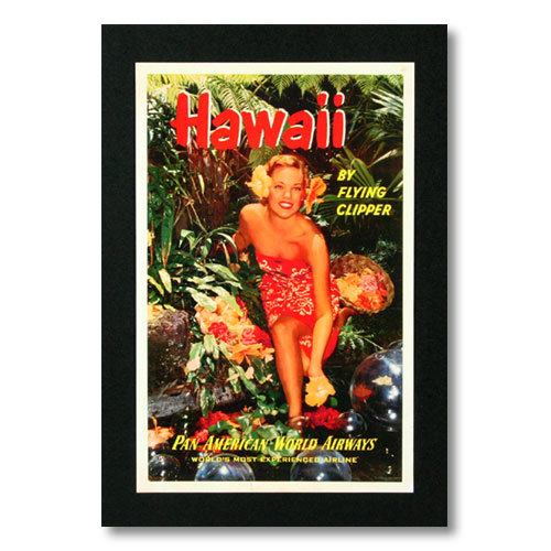  Hawaiian poster fla girl series F-20