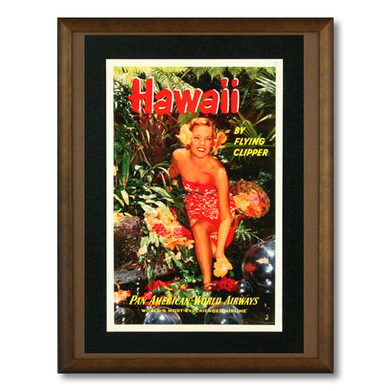  Hawaiian poster fla girl series F-20