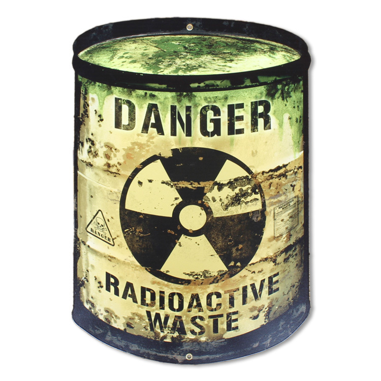 アメリカンスティールサイン「Radioactive Barrel」 PS-265