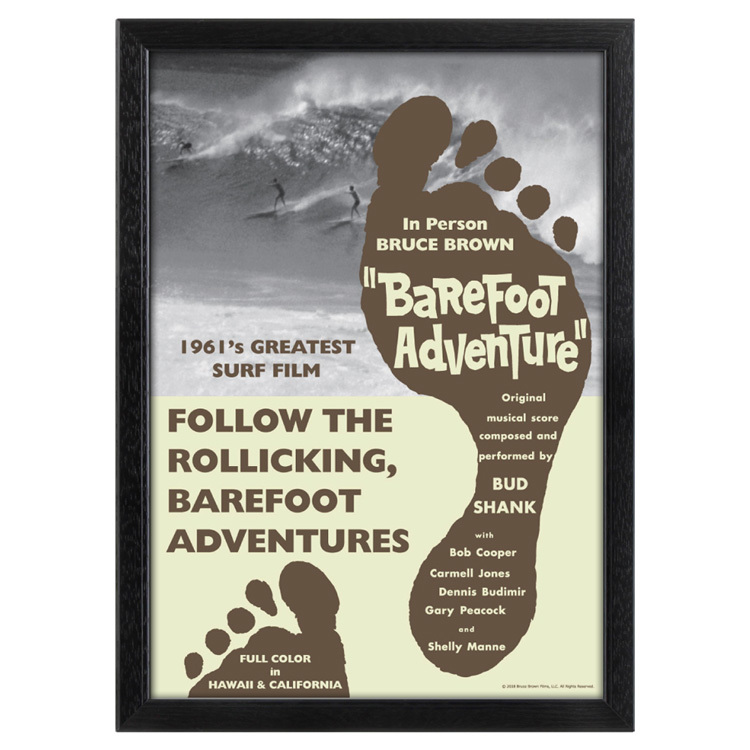  блюз Brown плёнка A3 Movie постер Bare Foot Adventure