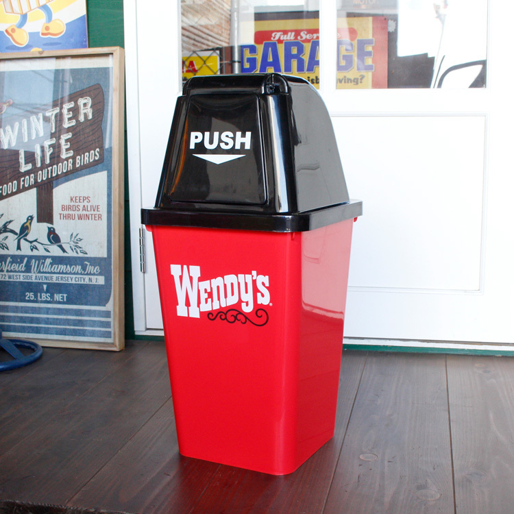 20L DUST BIN ダストボックス WENDY'S ウェンディーズ ”OLD RED” H600×W280×D280mm_20L DUST BIN ダストボックス WENDYS ウエ