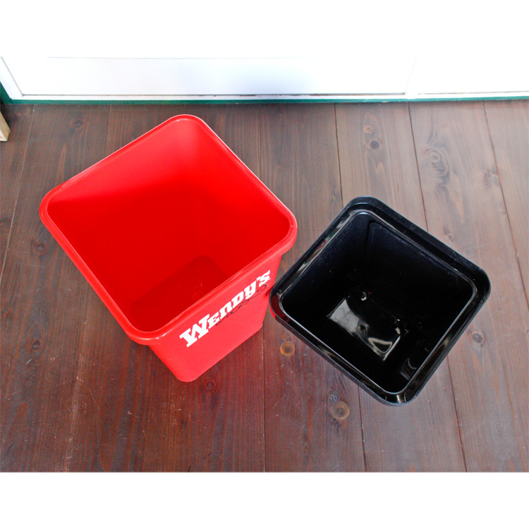 20L DUST BIN ダストボックス WENDY'S ウェンディーズ ”OLD RED” H600×W280×D280mm_20L DUST BIN ダストボックス WENDYS ウエ