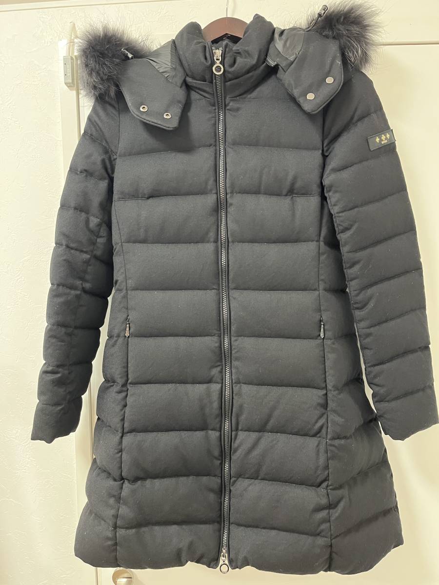 タトラス TATRAS ウール ノーカラー ダウン ジャケット 黒 02 koyalt.com