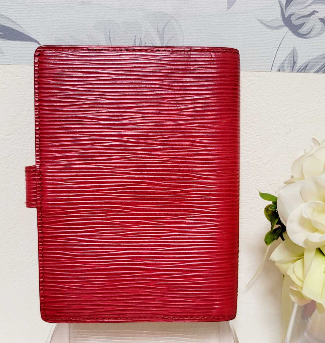 【LOUIS VUITTON】ルイヴィトン 手帳カバー エピ アジェンダPM 赤 レフィルおまけ付き 美品