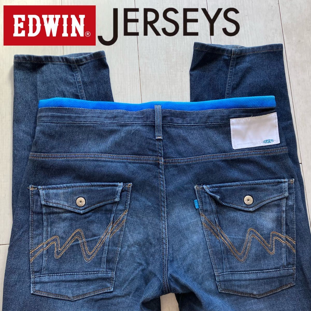  быстрое решение размер надпись L Edwin EDWIN Jerseys мягкость стрейч джинсы ERWP7C легкий Right on s б/у hige обработка тонкий серия 