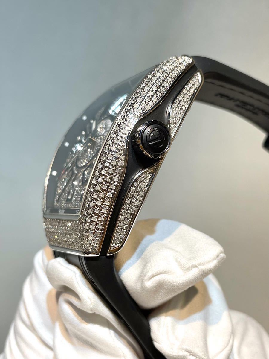 【1円スタート！】【未使用】完全売切り 付属品完備 フランクミュラー ヴァンガード V45 ダイヤFRANCK MULLER 腕時計 rolex_画像4