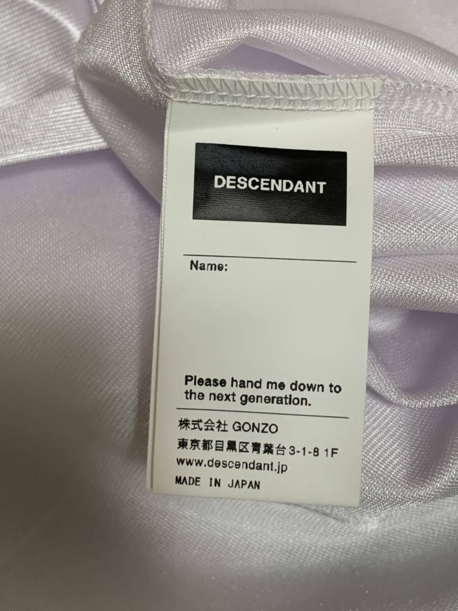 未使用☆[DESCENDANT] 18AW SURBURBIA LAYERED FOOTBALL JERSEY レイヤード フットボールシャツ パーカー 1 S ホワイト ディセンダント_画像9