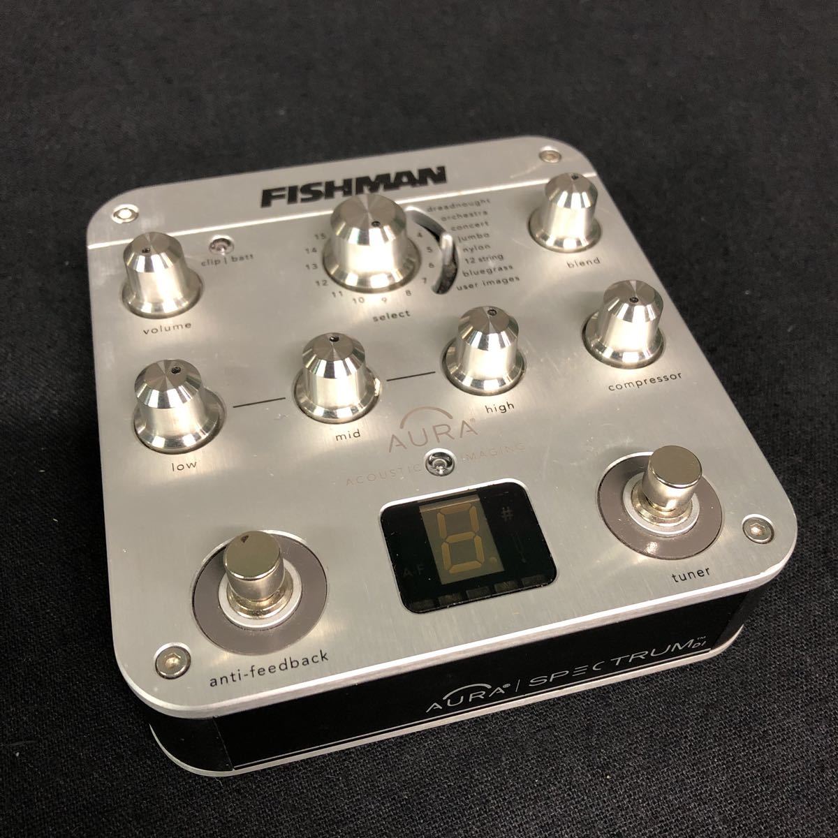 B-2 Mi)【動作品】FISHMAN アコースティックギター用プリアンプ AURA