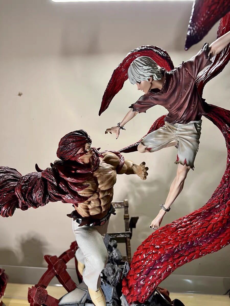 人気特価 東京喰種 トーキョーグール 金木研 vs ヤモリ 樹脂フィギュア