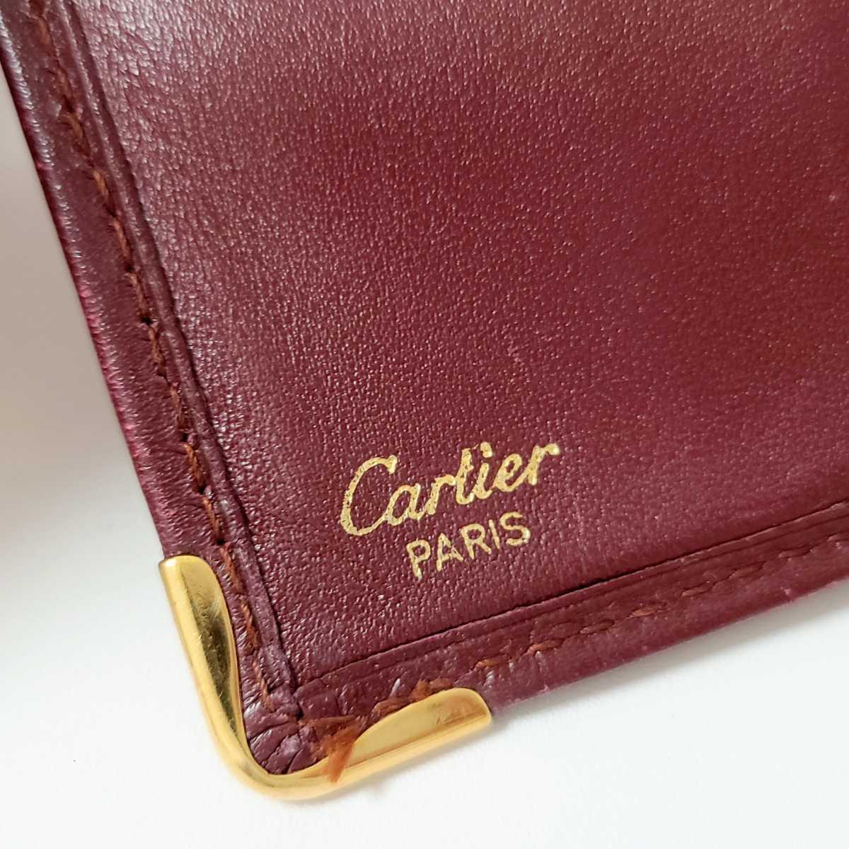 Cartier カルティエ レザー 二つ折り 財布 2点セット まとめ売り 高級ブランド 長財布 ウォレット コンパクト札入れ ハイブランド_画像10