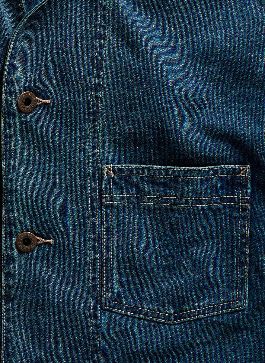 新品*RRL*インディゴ ジャージー チョア ジャケット*S* ダブルアール