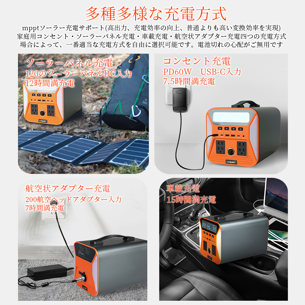 新品 ポータブル電源 1000W 純正弦波 ポータブルバッテリー 1101WH