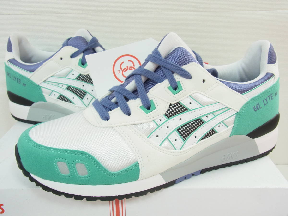 新品箱付 ASICS GEL LYTE 3 Ⅲ OG WHITE BLUE アシックス ゲル ライト ホワイト ブルー 1191A266-103 27.5cm US9.5の画像1